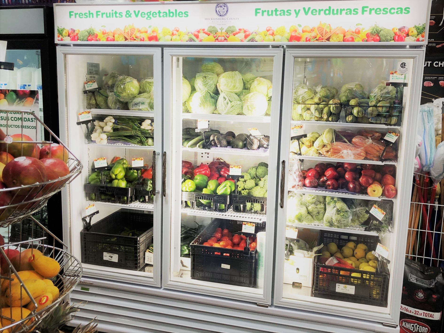 Refrigerator unit for healthy corner stores