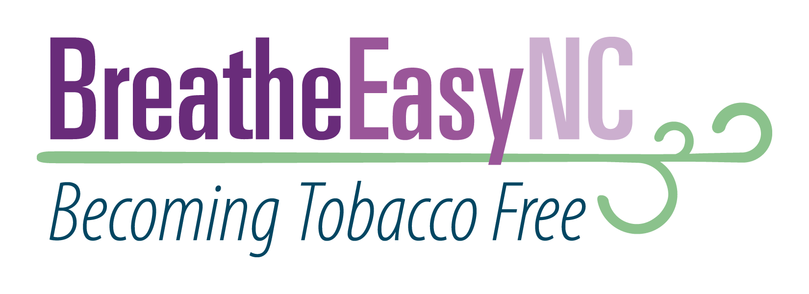 HLT - Tobacco Free BreathEasyNC Becoming Tobacco Free logo
