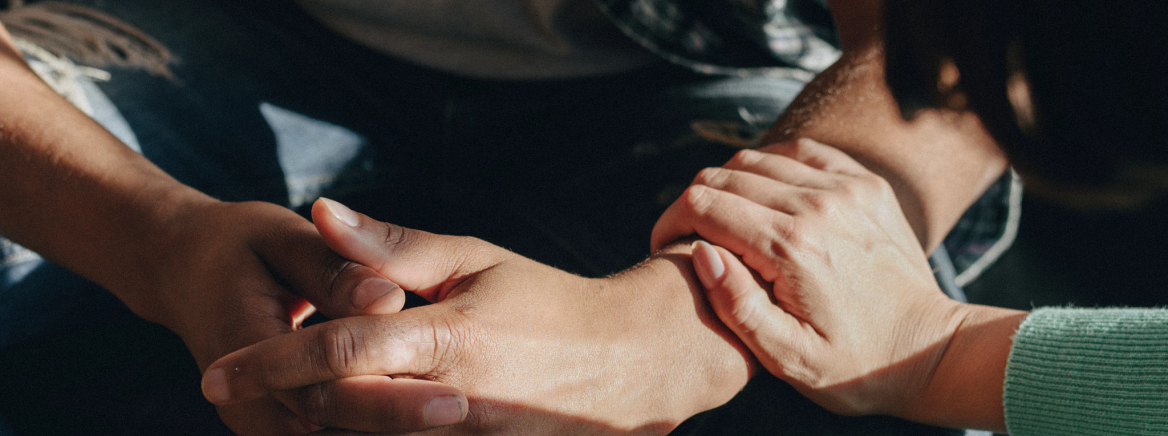 People support each other in a rehab session