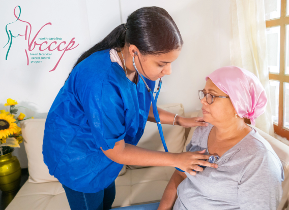 Patient Provider Screening-BCCCP Older woman with breast cancer screened by nurse