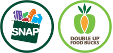 SNAPand Double up Food Bucks logos