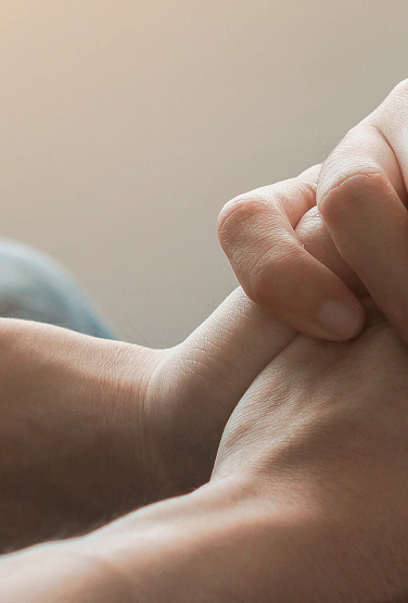 Counsellor offering patient support